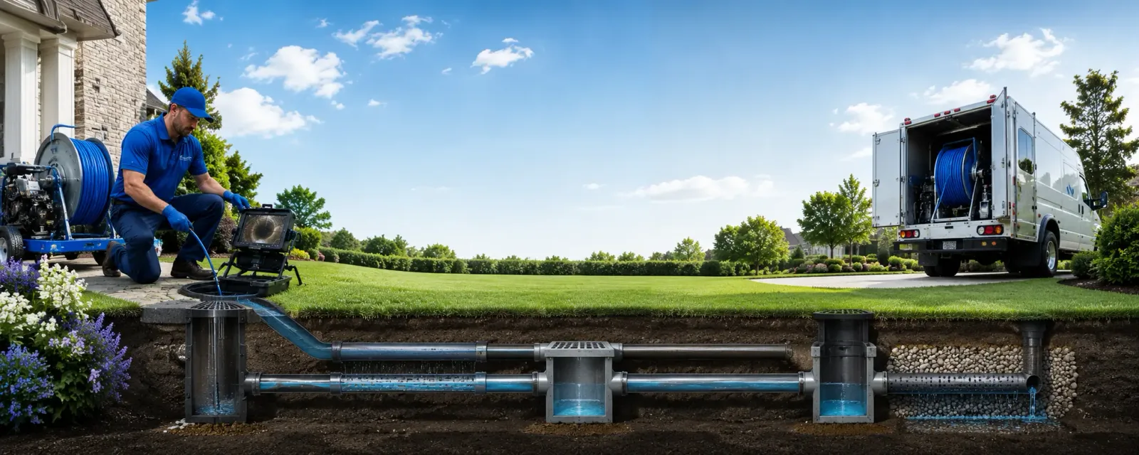 Outdoor drain cleaning information for Lunenburg, VT